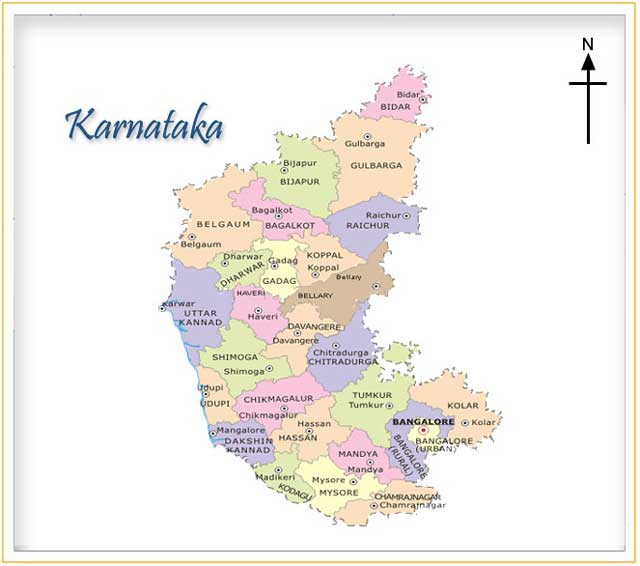 Map of Karnataka