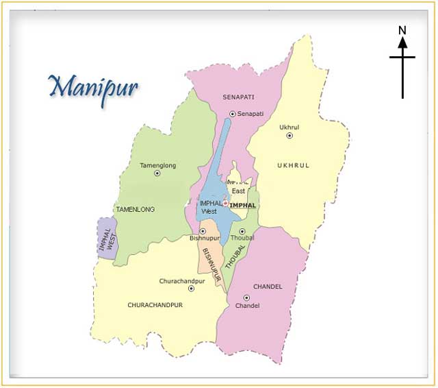 Map of Manipur